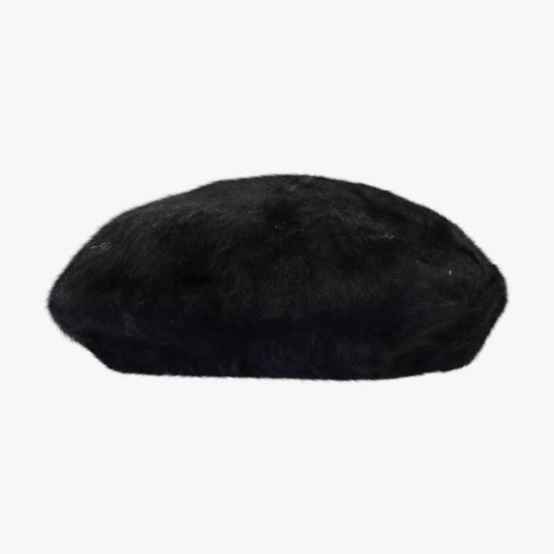 PINK PINEAPPLE SOFT SNOWFLAKE BERET_BLACK