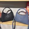 New high-end cowhide leather bucket bag underarm bag handbag crossbody shoulder bag vegetable basket women's bag