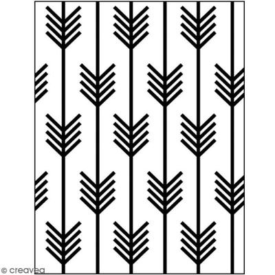 Embossing Matrix - ARTEMIO - Arrows - A6 Format - 1 Piece - Compatible with Cutting Machines
