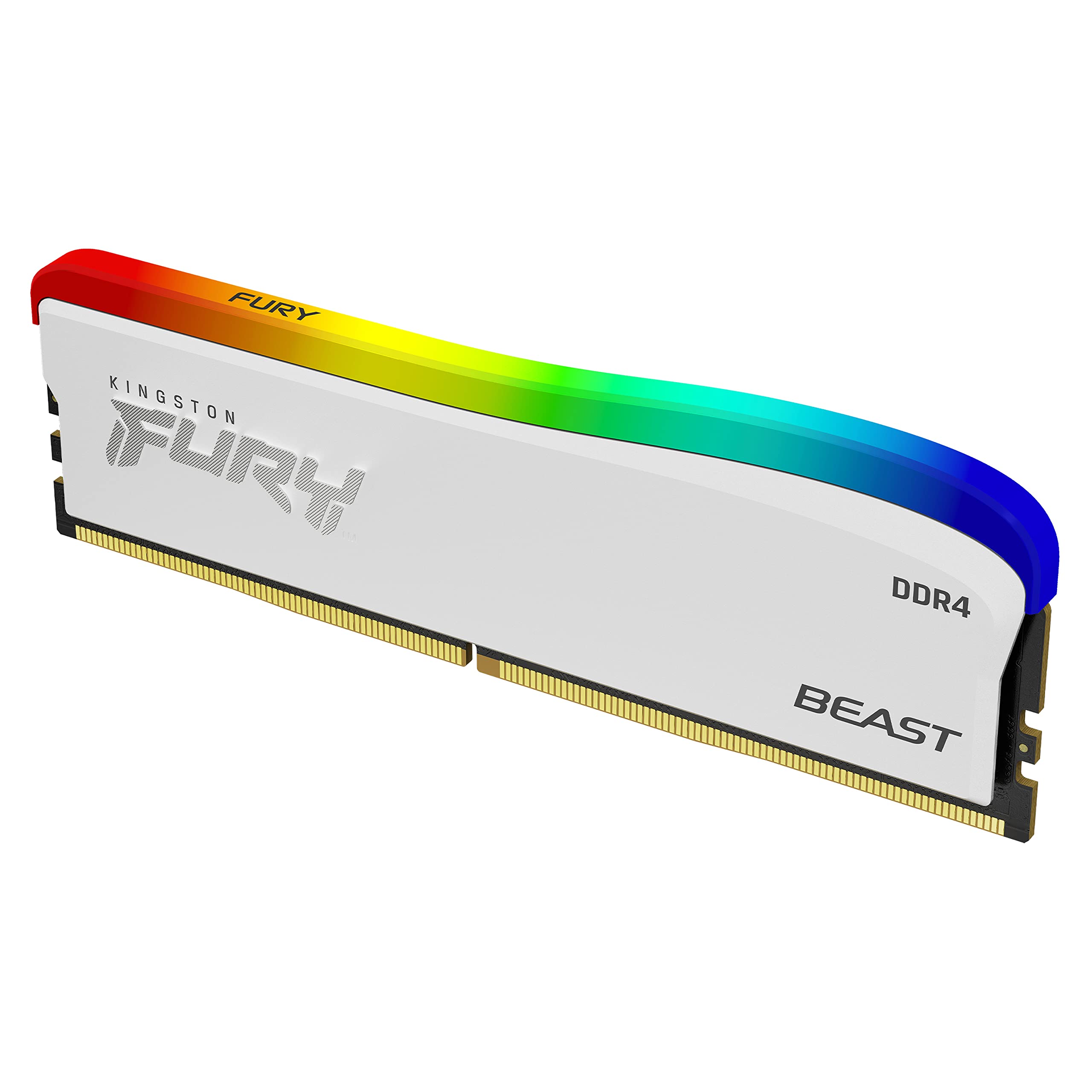 

Kingston Kingston FURY Desktop PC White Memory DDR4 8GB x 1 piece Kingston FURY Beast RGB CL17 Product Lifetime Warranty 3600MT/s KF436C17BWA/8