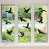 Boao 20 Pieces Anti-Collision Window Bird Shape Windows Sticker Decals Bird Shape Window Stickers Clings for People and Birds Strikes Prevention On