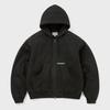 ThIs Is Never That Overdyed Hooded Jacket Black
