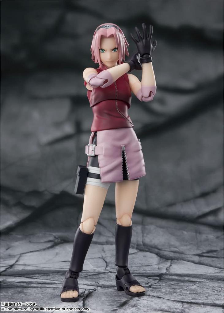 Naruto Shippuden Haruno Sakura Her Fighting 135mm PVC ABS Painted Action Figure BAS63448 S.H.Figuarts -Inheriting Master's Spirit- Approx. &