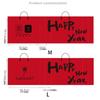 Packaging Bag New Year Red Gift Bag New Year Festive Transparent Shopping Bag Simple   Girl