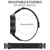 For Samsung Galaxy Watch4 40mm/44mm Milanese Mesh Band Magnetic Crown Clasp Stainless Steel Strap