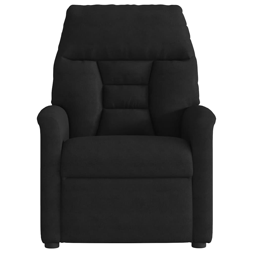 Vidaxl Foldable Massage Armchair, Black, Upholstered with Microfiber