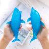 Bead-Filled Shark Squeeze Toy Stress Relief Blue Dolphin Sensory Toy Soft Stress Ball Simulation Sea Animal Pinch Fidget