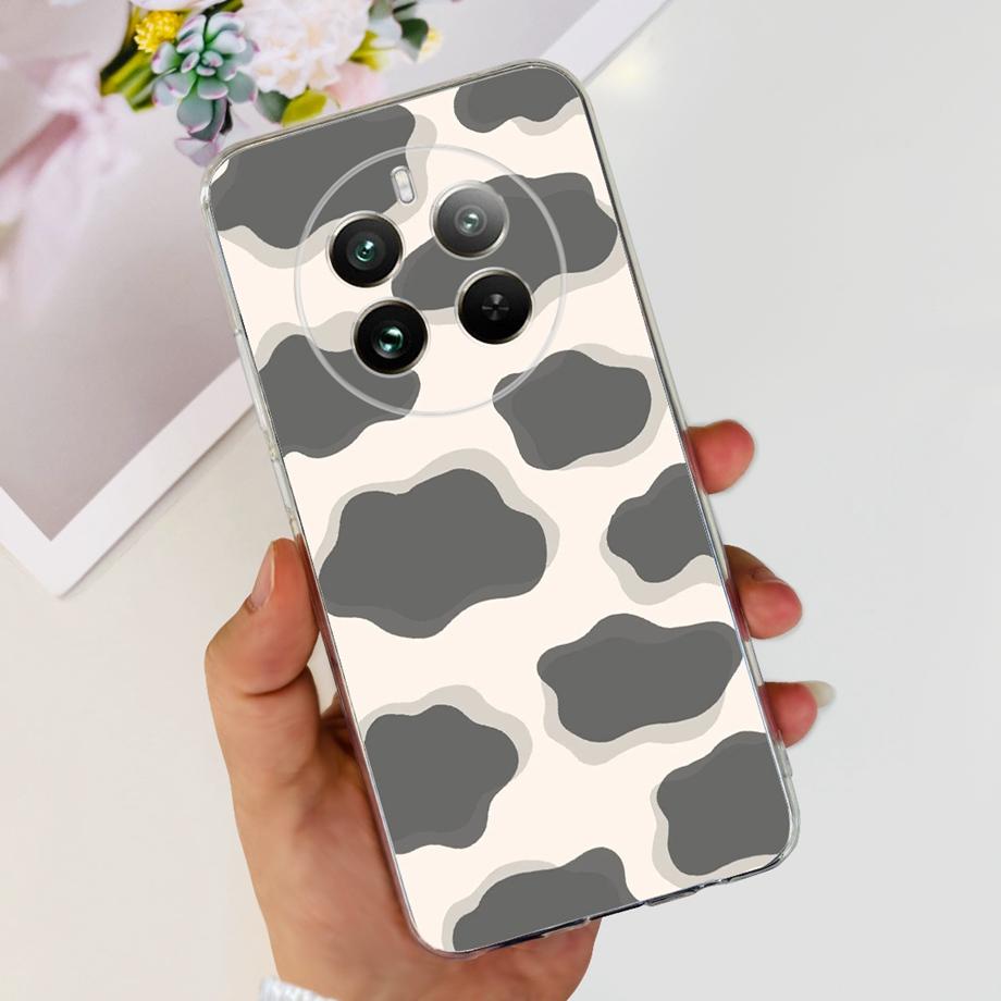 For OPPO Realme 12 Pro Plus Clear Transparent Soft TPU Silicone Case Cover for Realme 12Pro 12 Pro+ Phone Shell Nickname Letter