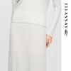 ELLASSAY Women's Cotton-Modal Blend Pleated Maxi Skirt