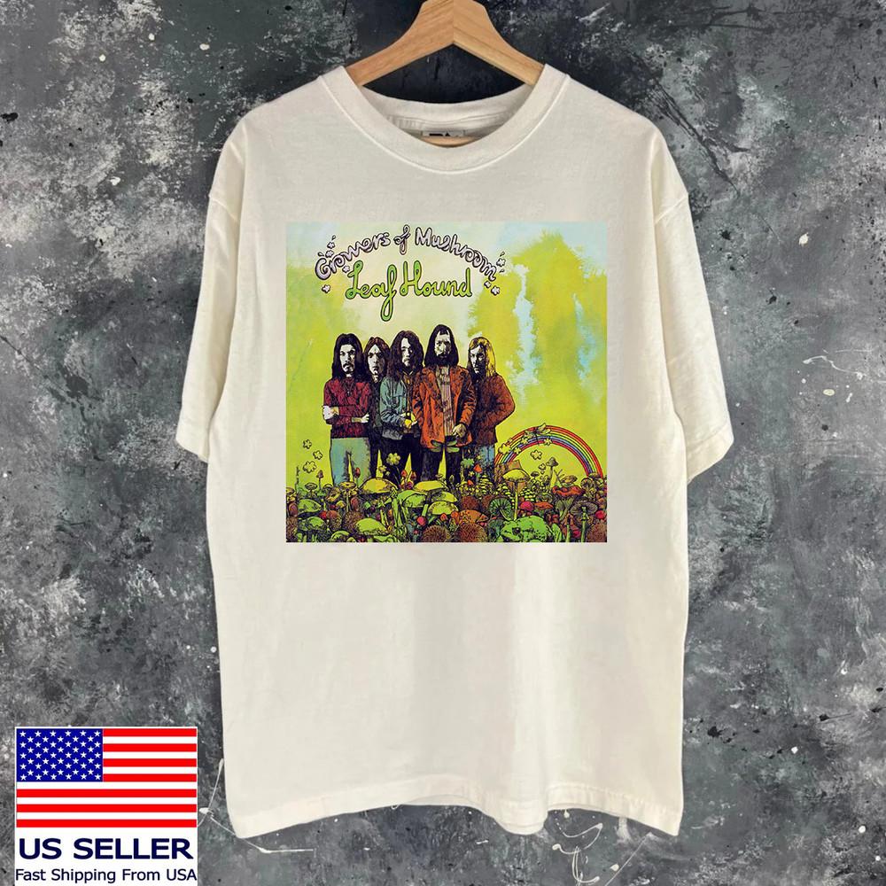 

Leaf Hound Band ALbum Growers of Mushroom natural Full Size S-5XL Unisex T-Shirt XXXL