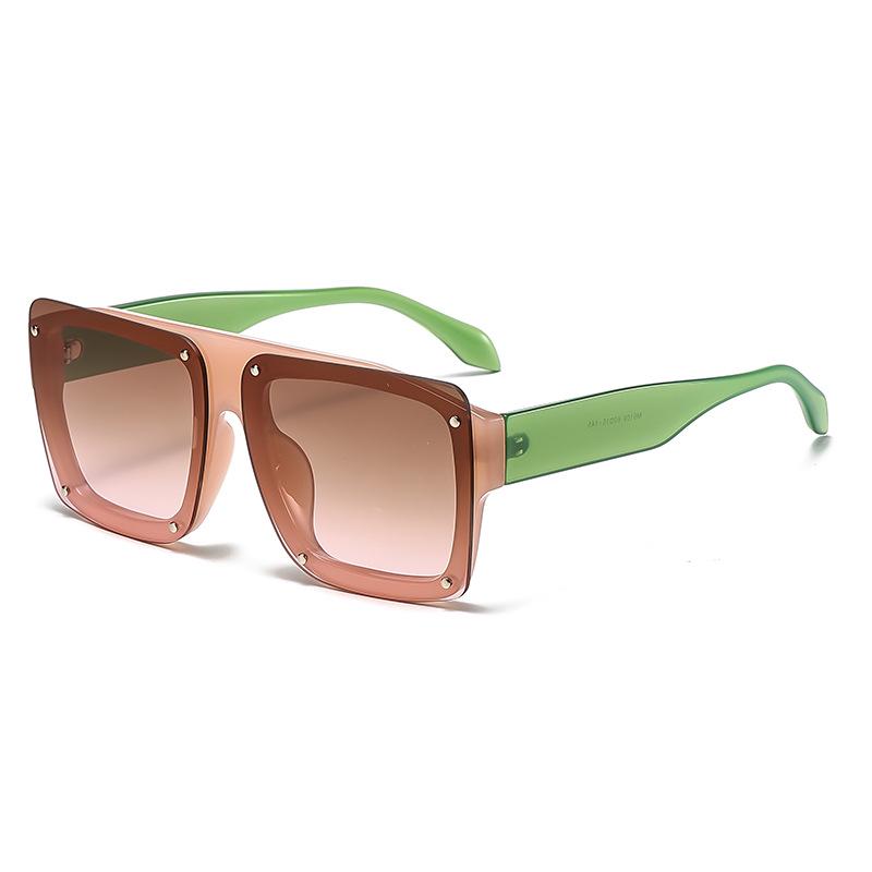 New European-American Fashion Large Square Frame Sunglasses