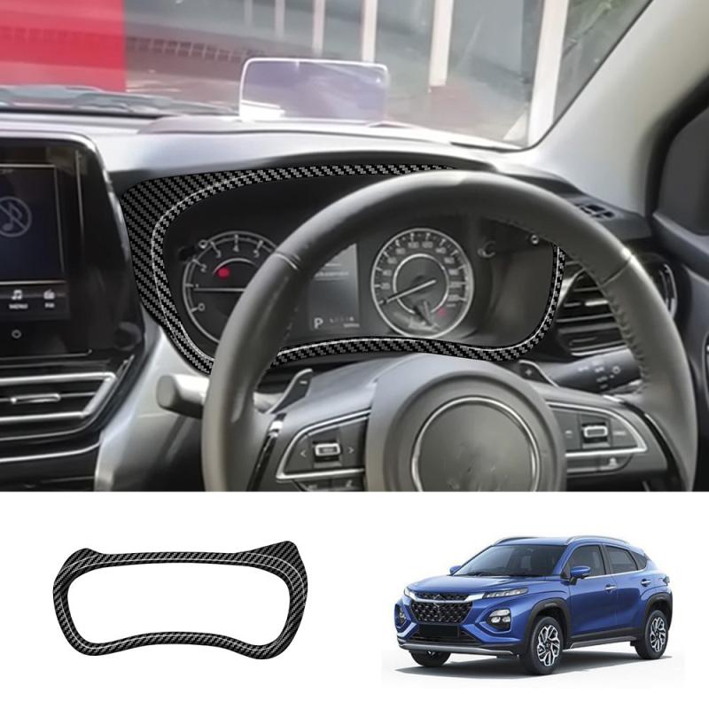 For Suzuki Fronx WDB3S WEB3S 2025 2026 interior Accessories ABS Carbon Fiber Dashboard trument Screen Decoration Cover Trim