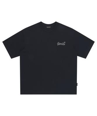 Syupeodeulai Blur Graphic T-Shirt Dark Navy Sduiscq52Dny