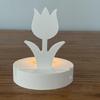 Flower Candle Holder Resins Castings Molds Tulips Candlesticks Silicone Molds