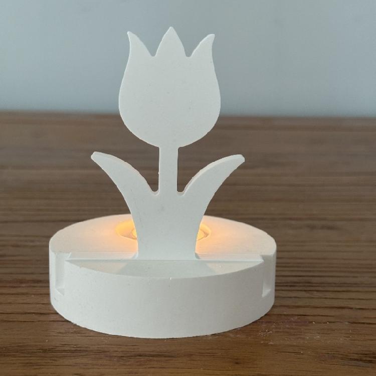 Flower Candle Holder Resins Castings Molds Tulips Candlesticks Silicone Molds