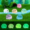 10/20/50pcs Miniature Resin Luminous Elephant Figurines for Garden Home Desk Ornaments Kawaii Animal Micro Landscape Accessories