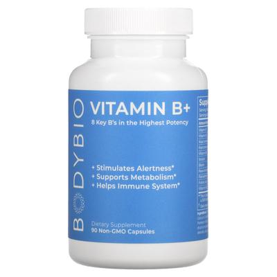 Vitamin B+, non-GMO, 90 Capsules