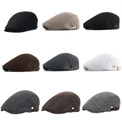 Baret fashion pánska plochá šiltovka jesenné a zimné retro newsboy čiapky