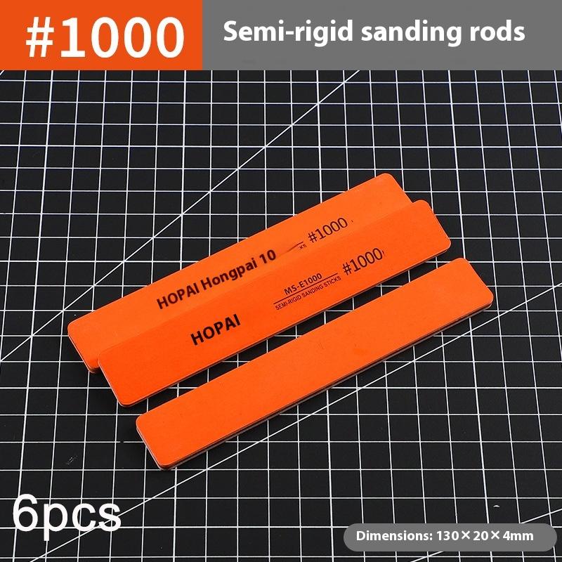 

6 шт. MS-E400-1500 Полужесткие шлифовальные палочки Пластиковая модель Полировальный стержень Для самостоятельной сборки Модельные инструменты для сборки