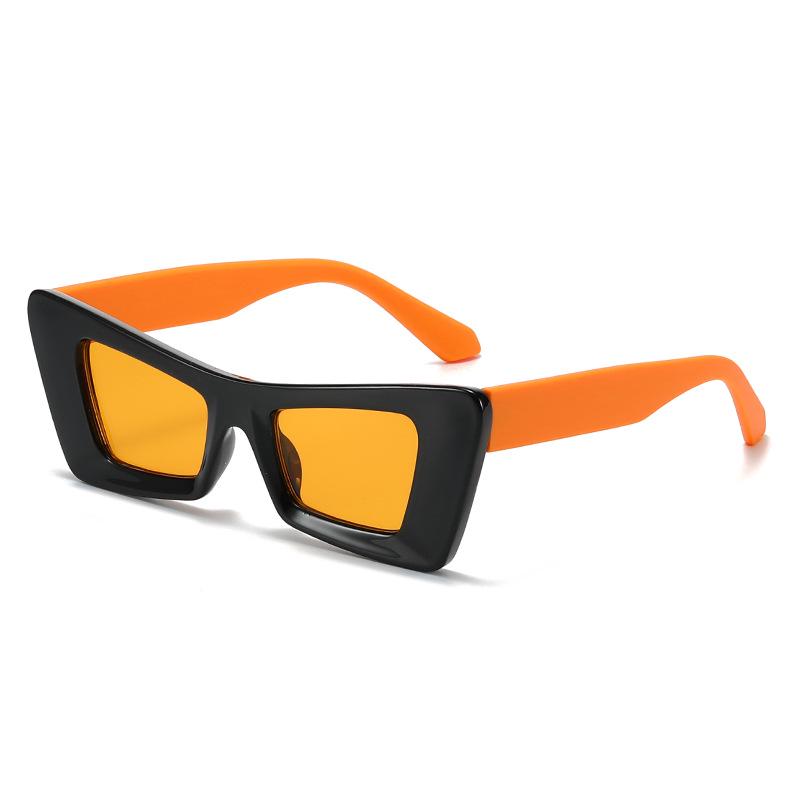 

Трендовые солнцезащитные очки «кошачий глаз» с цветными блоками 2022 - Стильный европейский и американский стиль знаменитостей для женщин New Arrival