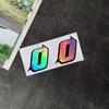 White Reflective JDM Car Stickers Waterproof DIY Decorative Cover for Motorcycle