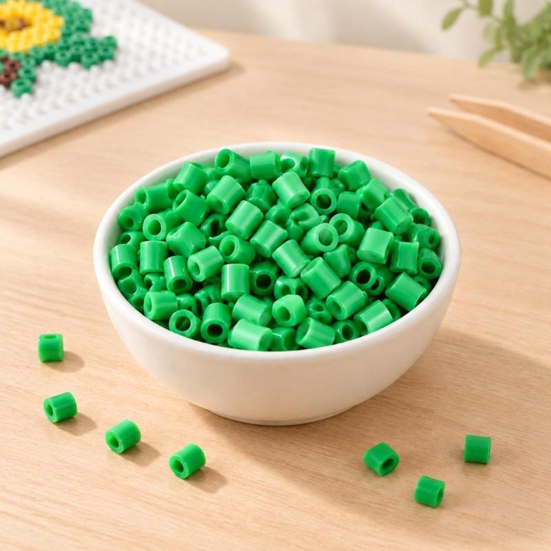 Plastic Melting Craft Pellets 24 Color 2.6mm Fuse Beadsfor Building Picture Art From References or Maker-Devised Arrangements