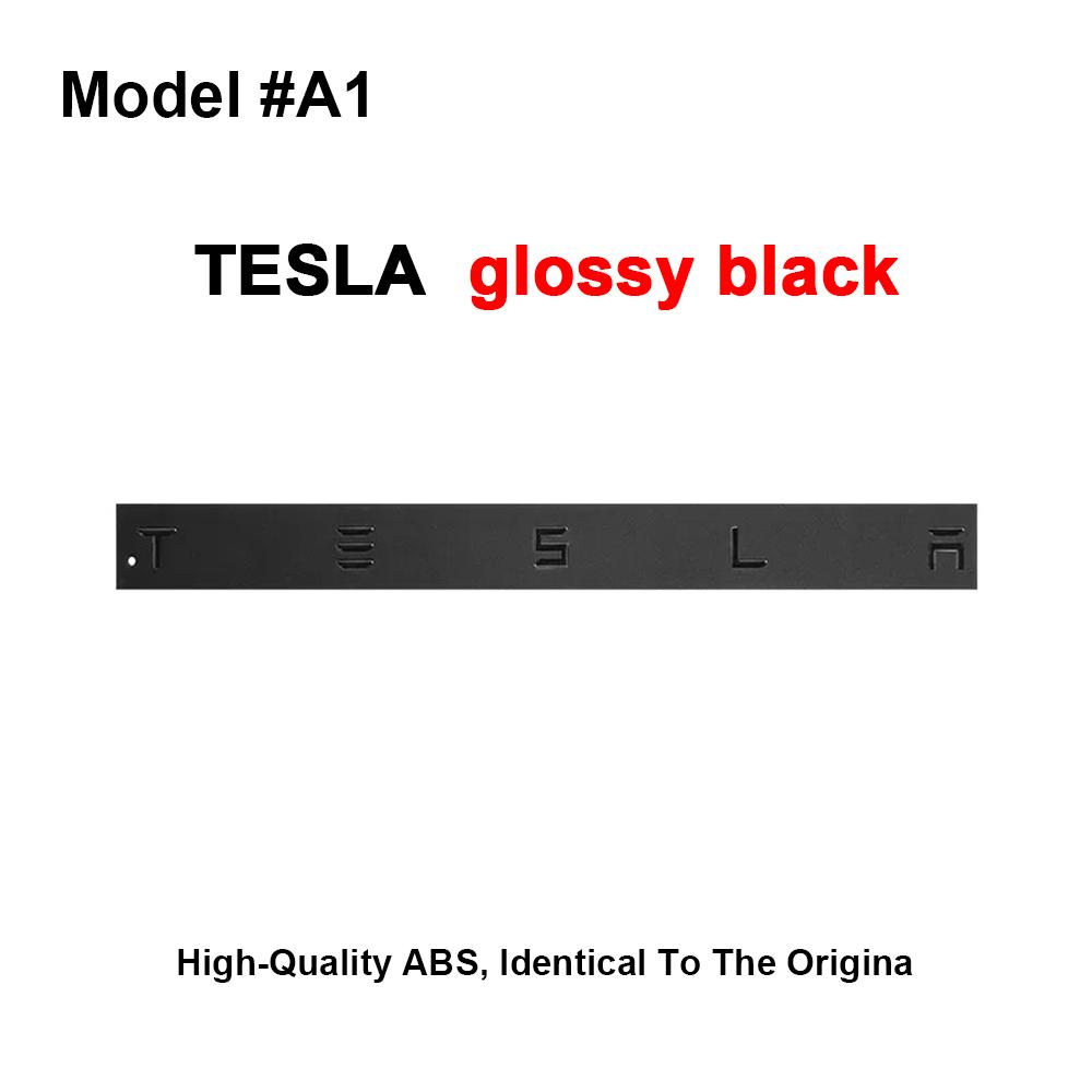 Car Sticker 3D ABS Car Emblem Tesla Letter Front Hood Rear Tailgate Trunk Decals Badge Sticker for Model 3 S X Y Auto