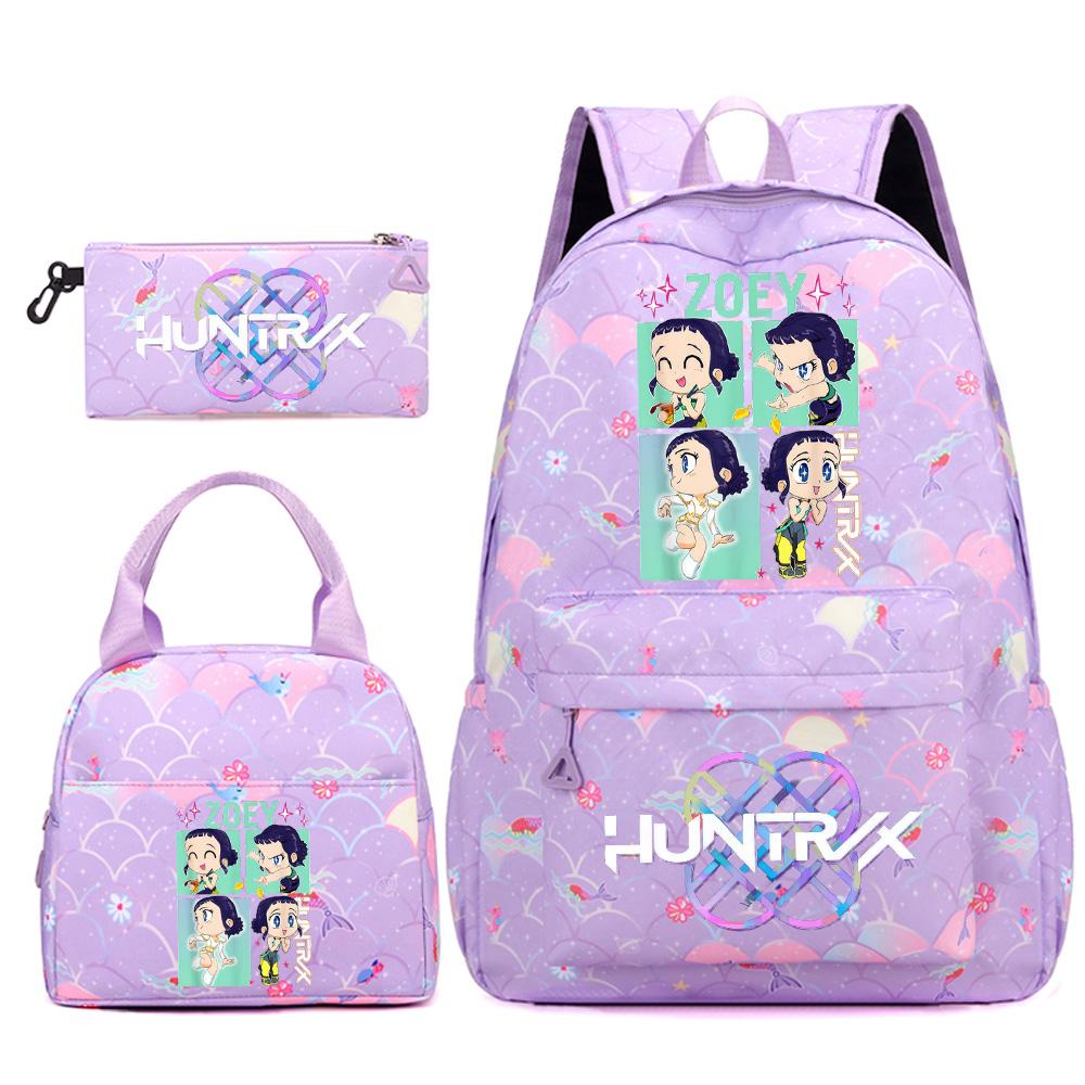 

3 шт./набір Аніме K-pop Принтований Рюкзак Сумка Пенал для Підлітка Студента Дівчини Хлопчика Шкільний Рюкзак Книжковий Рюкзак Велика Місткість Дорожня Сумка Дитячий Подарунок