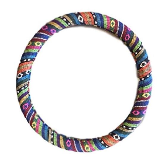 Stork Corp Ethnic Steering Wheel Cover for Cars (Size Small)