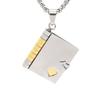 European and American Men's and Women's Pendants with Letters on The Back