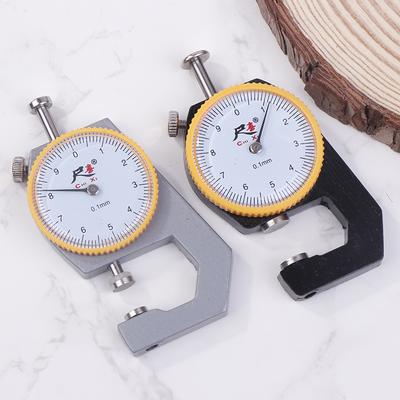 Leather Gauge Thickness 0-10mm Accuracy 0.1mm Dial Paper Meter Tester For Hollow Pipe Or Circular Tube Caliper Measuring Tool