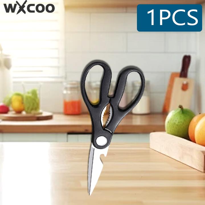 

Kitchen Scissors Multi-Purpose Thickened Chicken Bone Fish-scaling Scissors for BBQ Household Stainless Steel Powerful Scissor