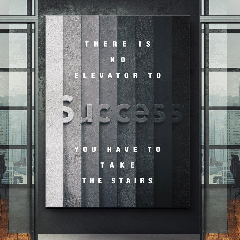 Cytat o sukcesie Ice Mountain Motywacyjny obraz na płótnie Nordyckie nowoczesne plakaty i druki Obrazy ścienne do dekoracji domu