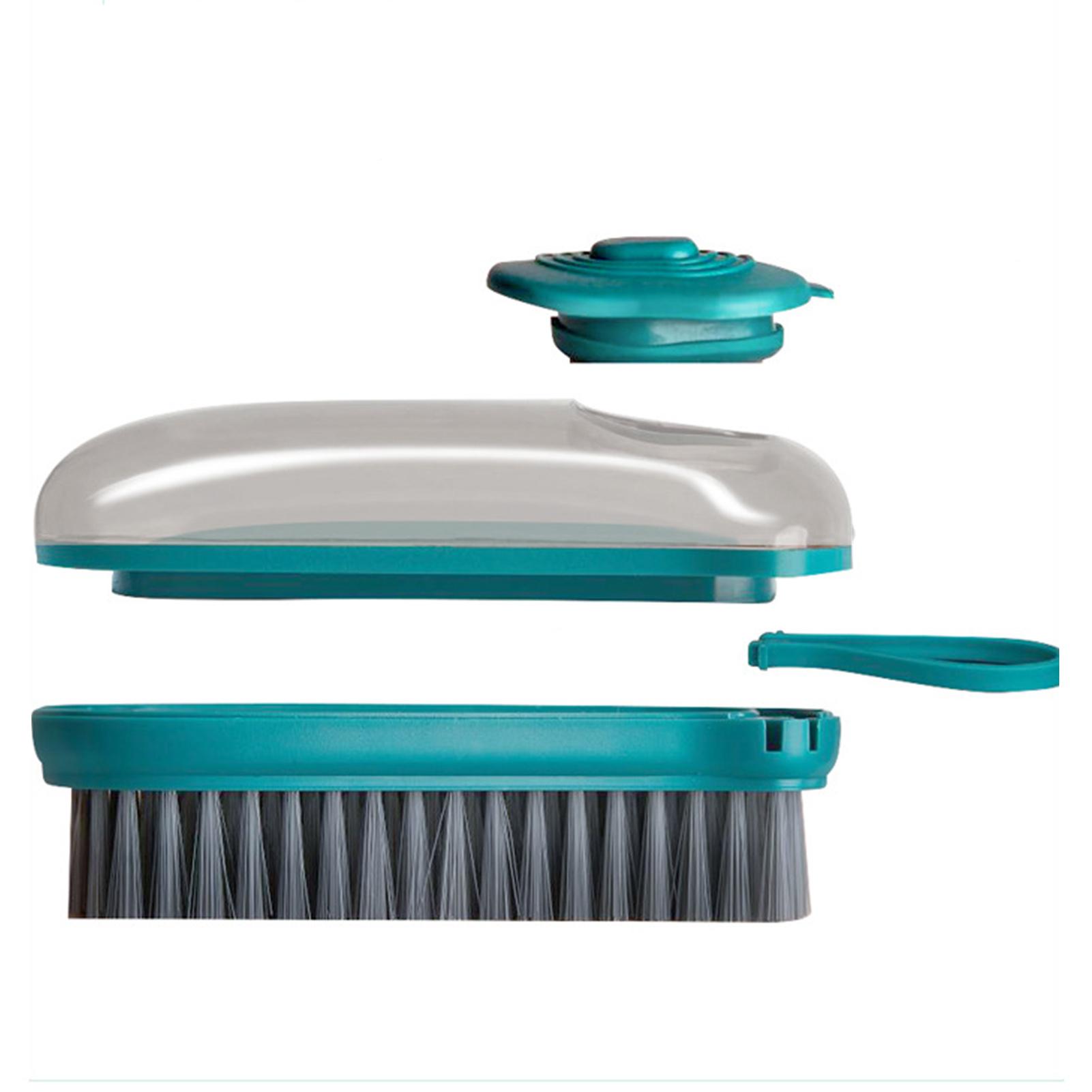 

Hydraulic Cleaning Brush Automatic Liquid Filling Ergonomic Design Multifunction Scrub Brush for Clothes ShoesGreen зелений