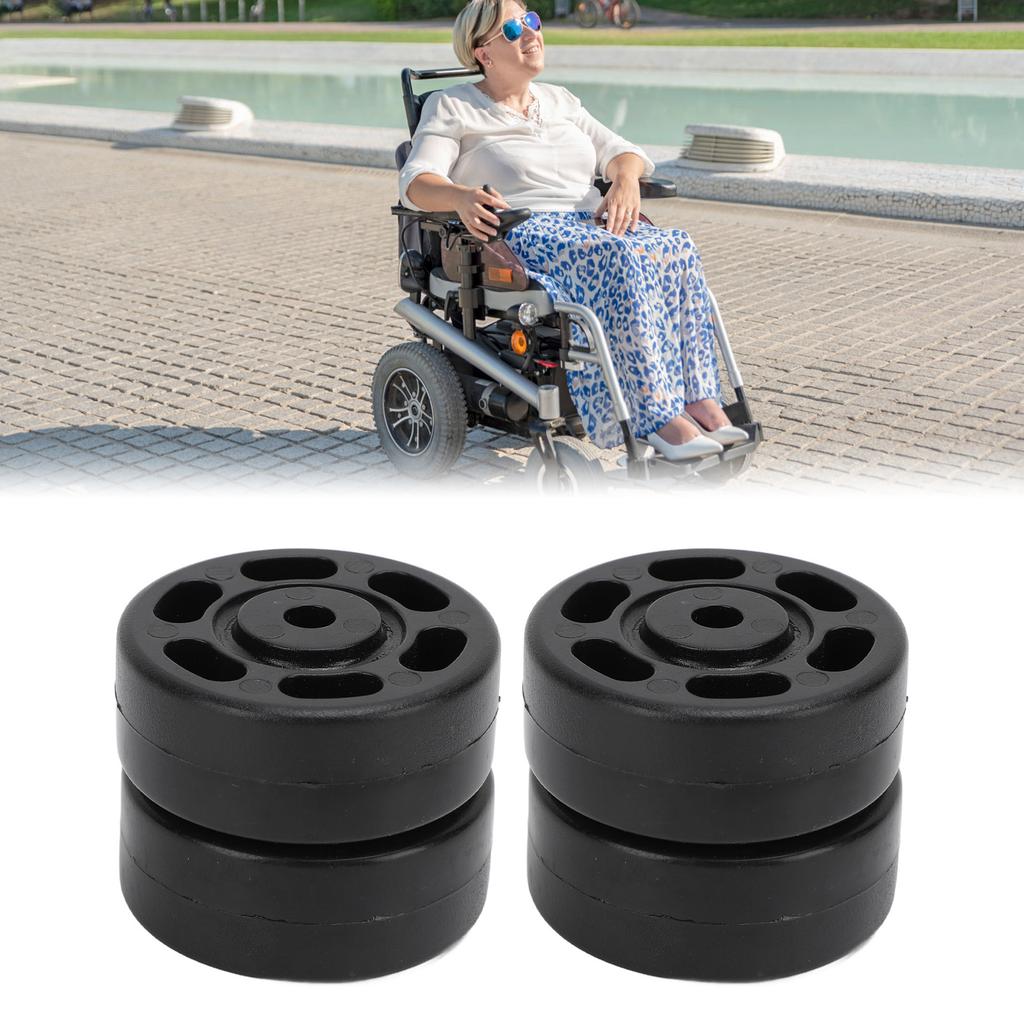 4pcs Electric Wheelchair Anti Tip Wheels Electric Wheelchair Replacement Part Wheelchairs Caster Wheels for Electric Wheelchair