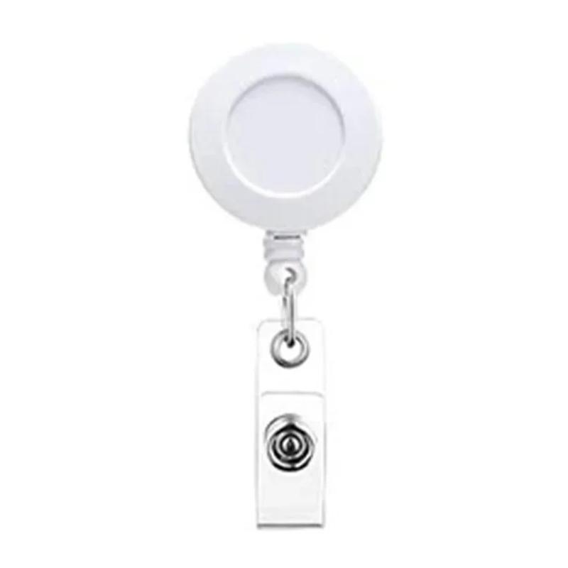 Retractable Badge Reels  ID Bus Cards Holder Clips  Supplies  Easy-to-pull Buckle Clips