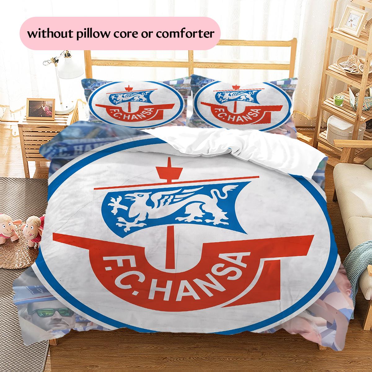 

Lufthansa logo Pattern Bedding Home Decoration Birthday Gift (1 * duvet cover + 2 * pillowcase, without core) 135x200cm