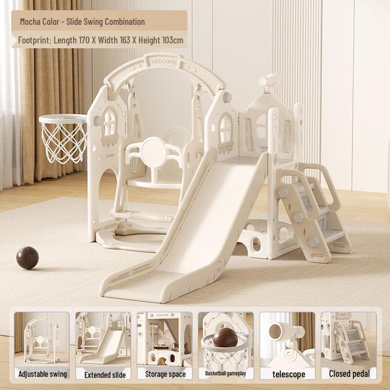 Bituozhe Kinderrutschen- und Schaukel-Spielset