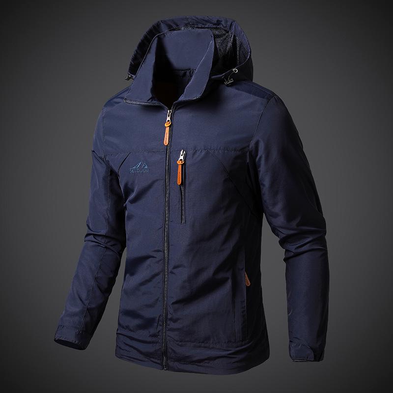 Chaqueta Cortavientos de Montañismo de Invierno para Hombre - Fina y Transpirable Ropa Deportiva para Exterior