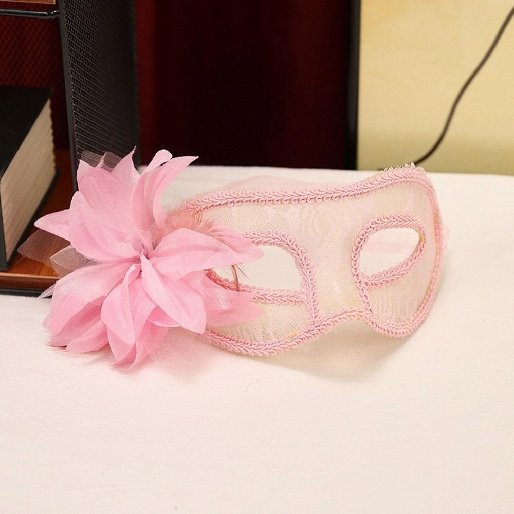 Multicolor Feather Mask Flower Masquerade Ball Mask Holiday Costume Accessories