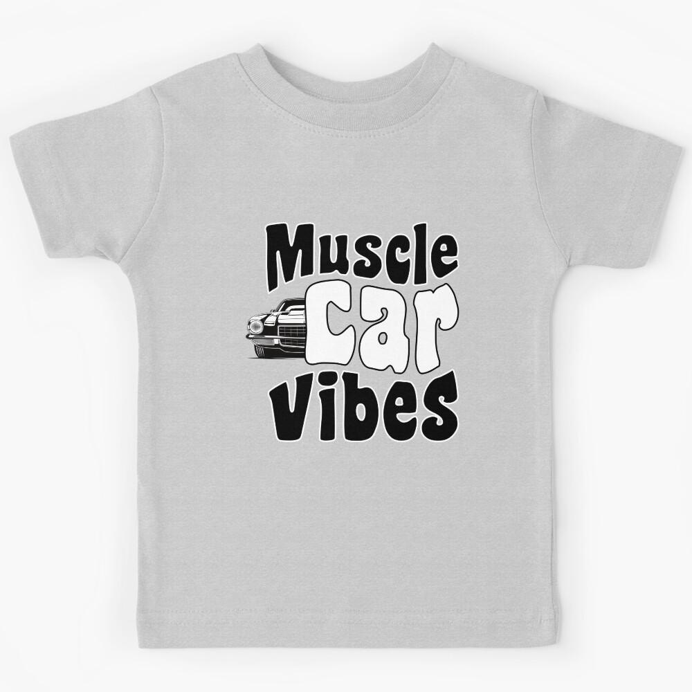 Muscle Car Vibes Classic Cars Enthusiast American Muscle Kids T-Shirt 170