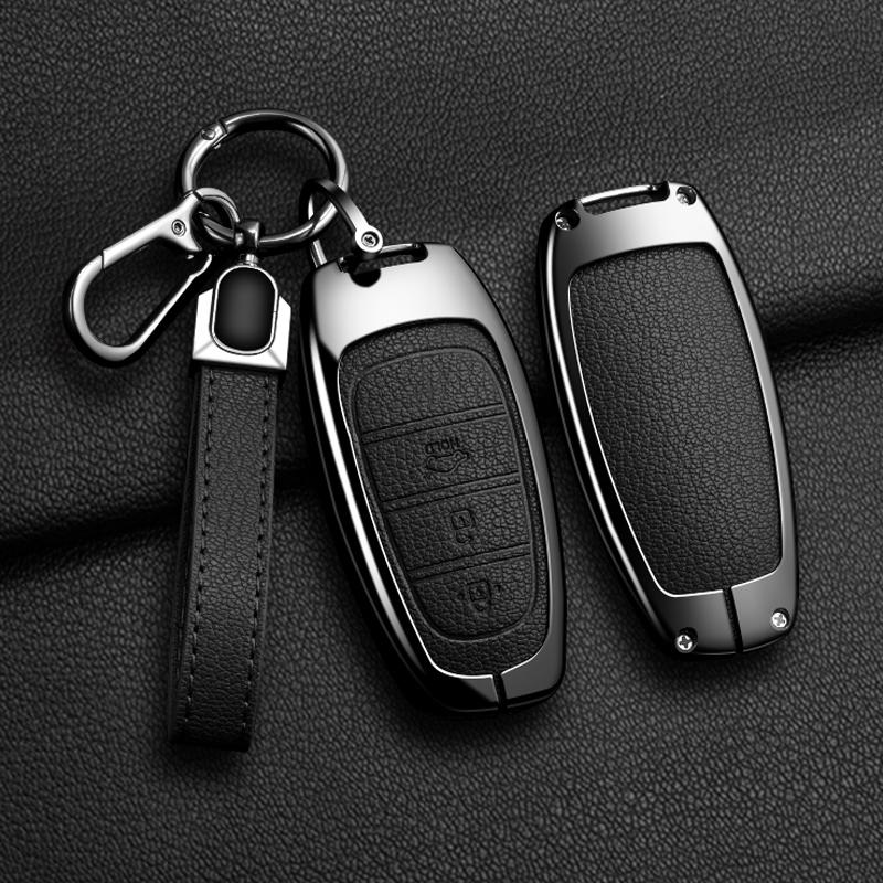 Car Key Case Cover For Hyundai Sonata Sel Ev 6 8 Ioniq 5 Nexo Tucson Sonata Grandeur Sonata Metal Protection Shell