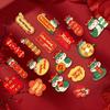 18Pcs Hot Stamped Chinese New Year Pendant Snake Year Hanging Card  Party Supplies