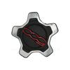 1 Stück Radnabendeckel Set Staubschutz Radnabe Für Fiat 500x 735626312 Silber/Schwarz/Rot Nabendeckel 735626311