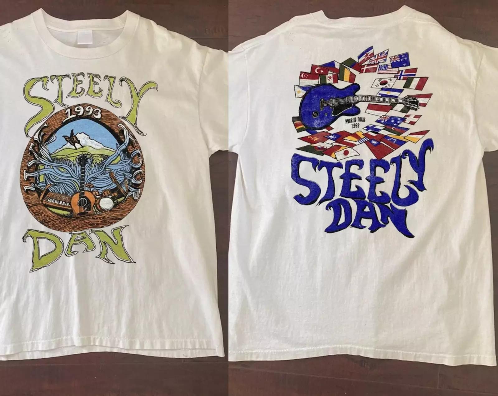 Vintage Steely Dan 1993 World Tour T-Shirt Steely Dan Tour 93 Shirt Unisex T-Shirt XL