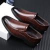 FashionSpring Autumn New Genuine Leather Leather Men's Dress Shoes Fashion Casual Solid Color Designer Male Shoes