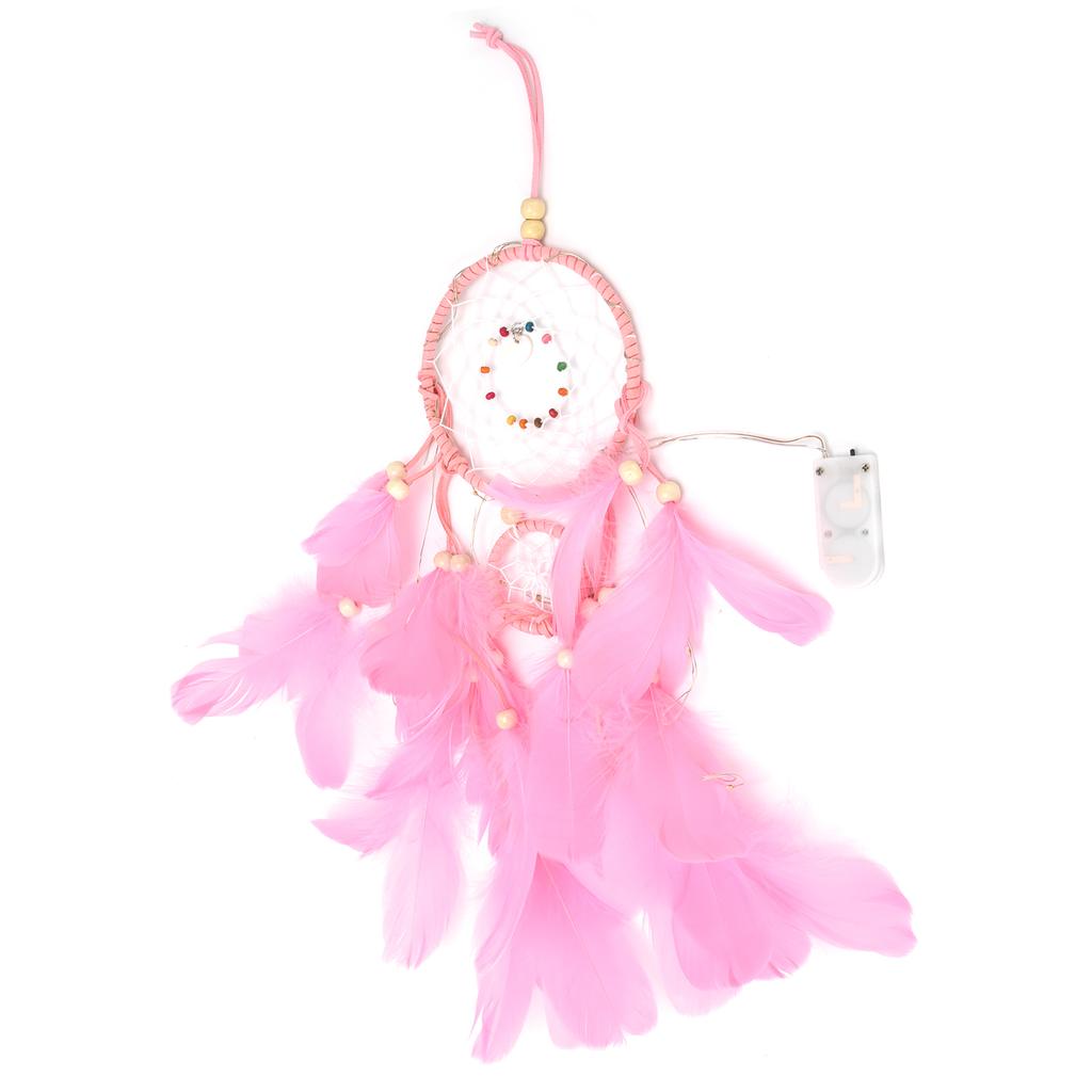 Traumfänger Wandbehang Traumfänger Anhänger für Wohnzimmer Schlafzimmer Studentenwohnheim HochzeitPink