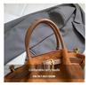 Retro Frosted Women's Crossbody Bag - 2025 Autumn/Winter Edition: Color Block Handbag, Versatile and High-End