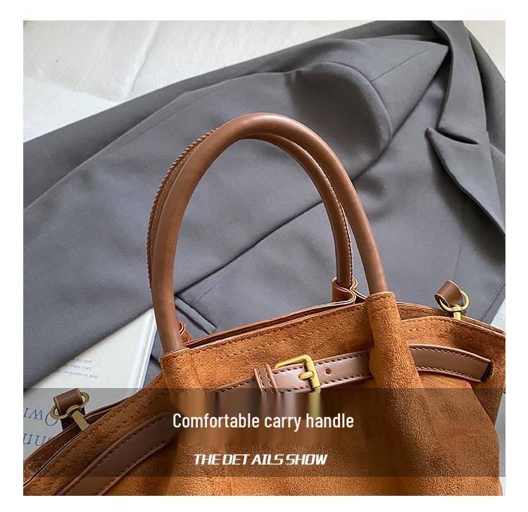 Retro Frosted Women's Crossbody Bag - 2025 Autumn/Winter Edition: Color Block Handbag, Versatile and High-End