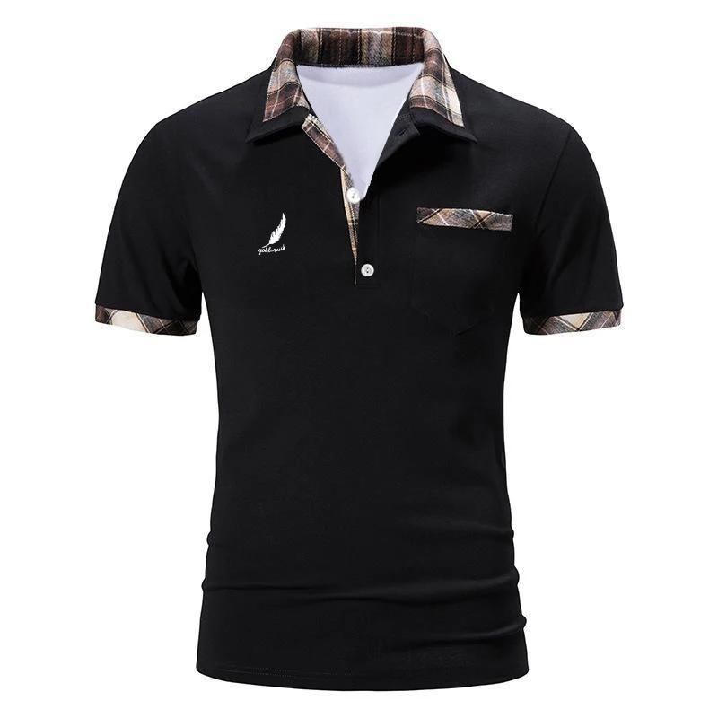 Business Men's Polo T Shirt Summer Short Sleeve Clothing Fashion Casual